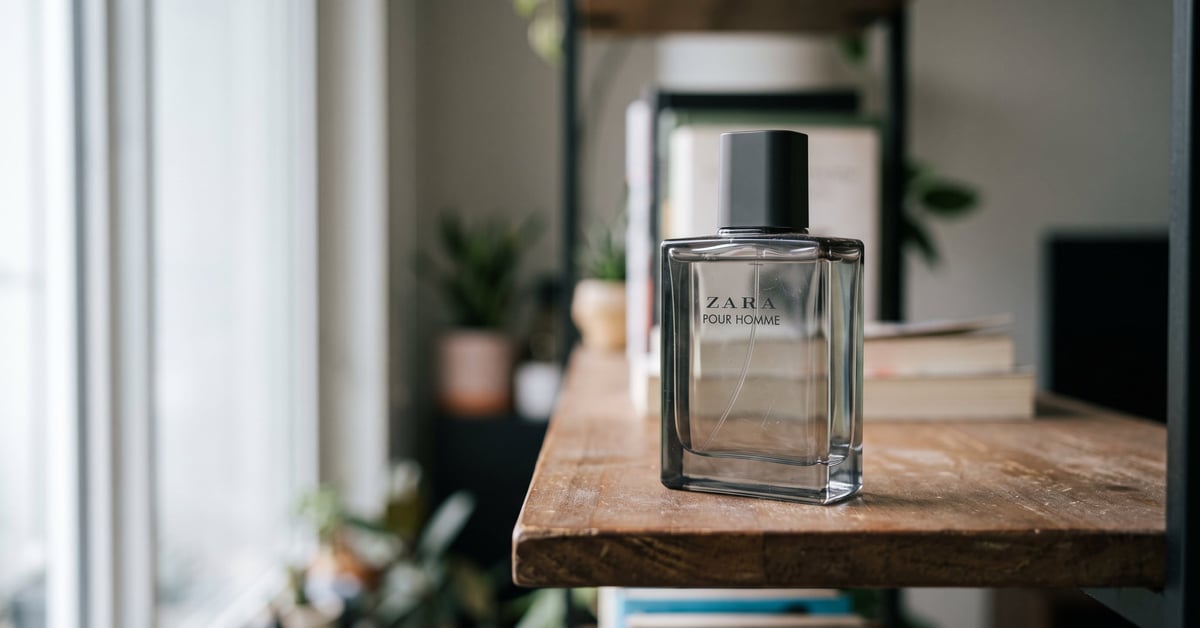 Parfum Zara pour homme présenté dans un cadre moderne et épuré